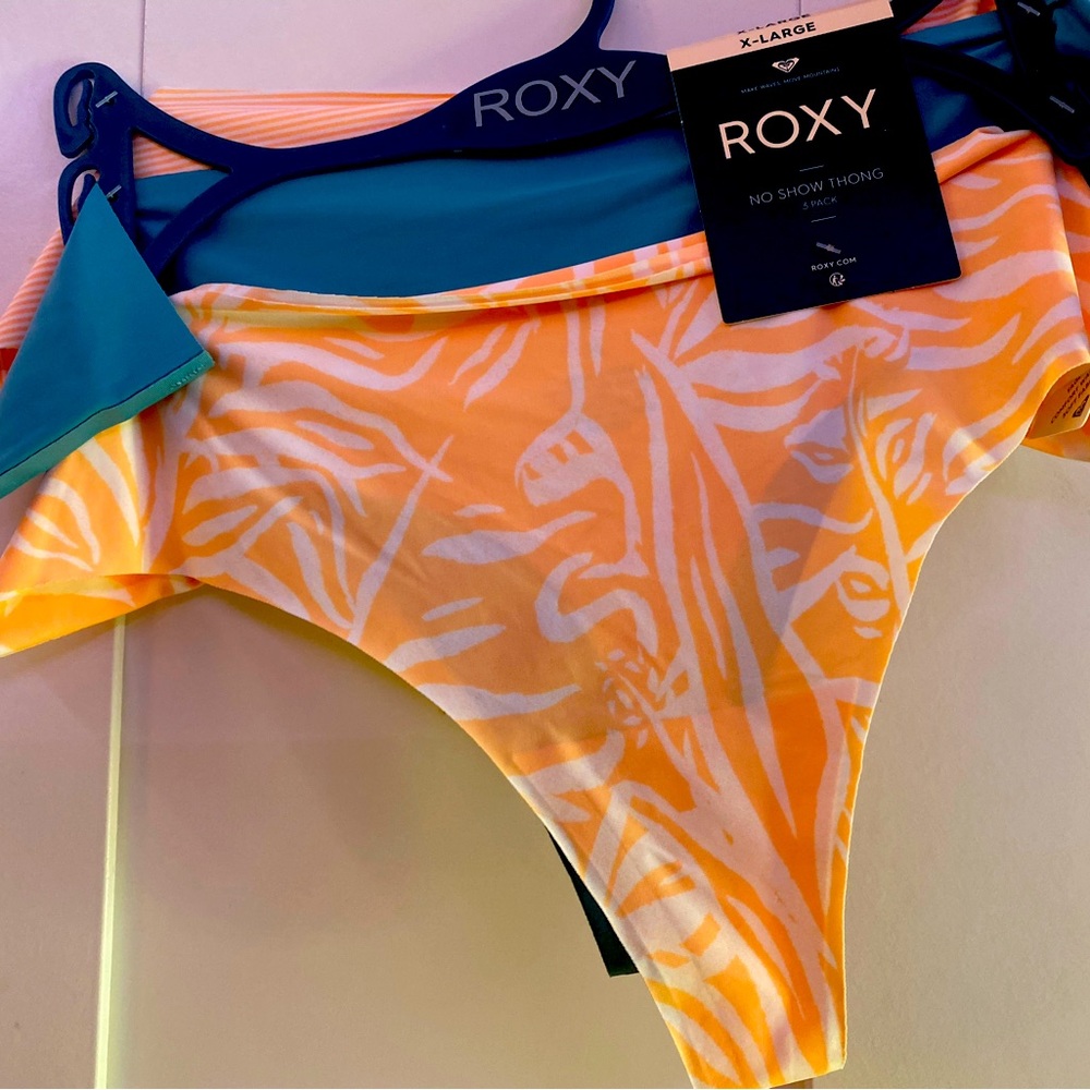 Roxy No show 3 pack thong underwear NWT! Size XL